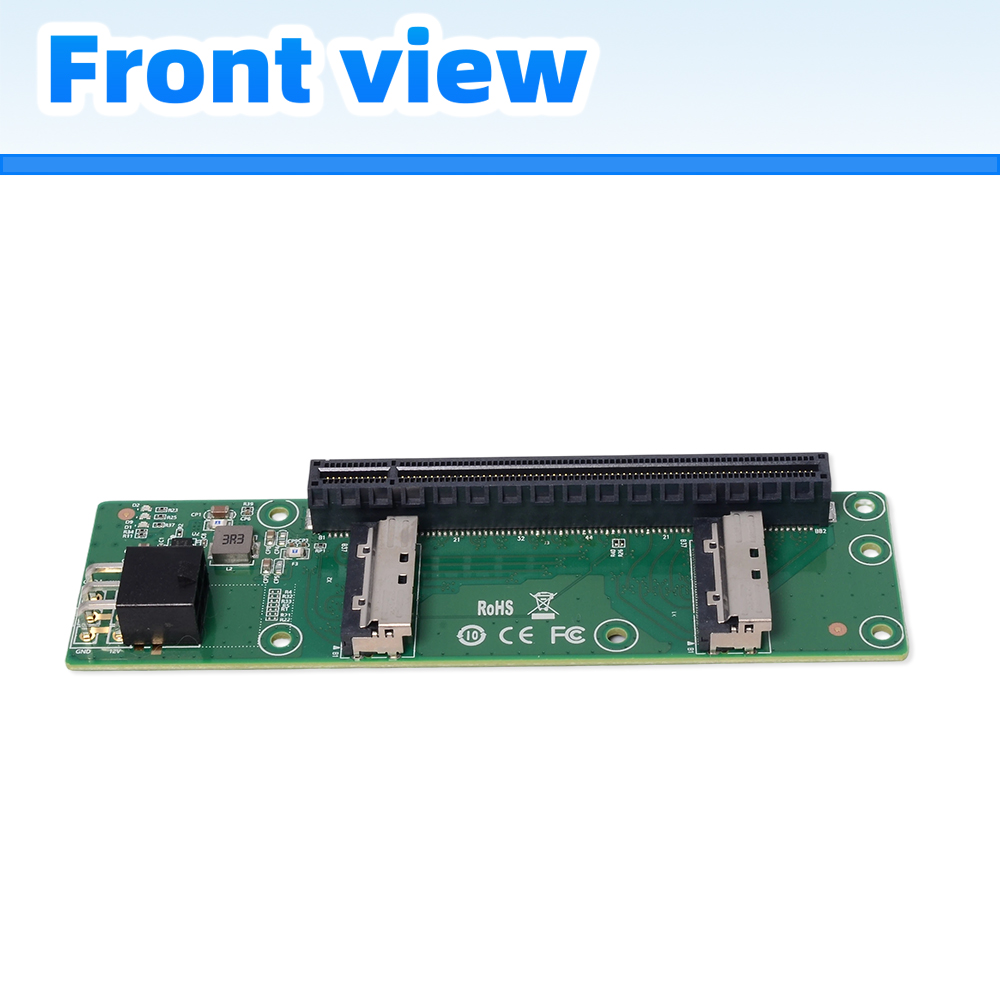 Speedier 2 x MCIO 8i to PCIe 1 - Pcie 5.0 Gpu Riser Cable review and price